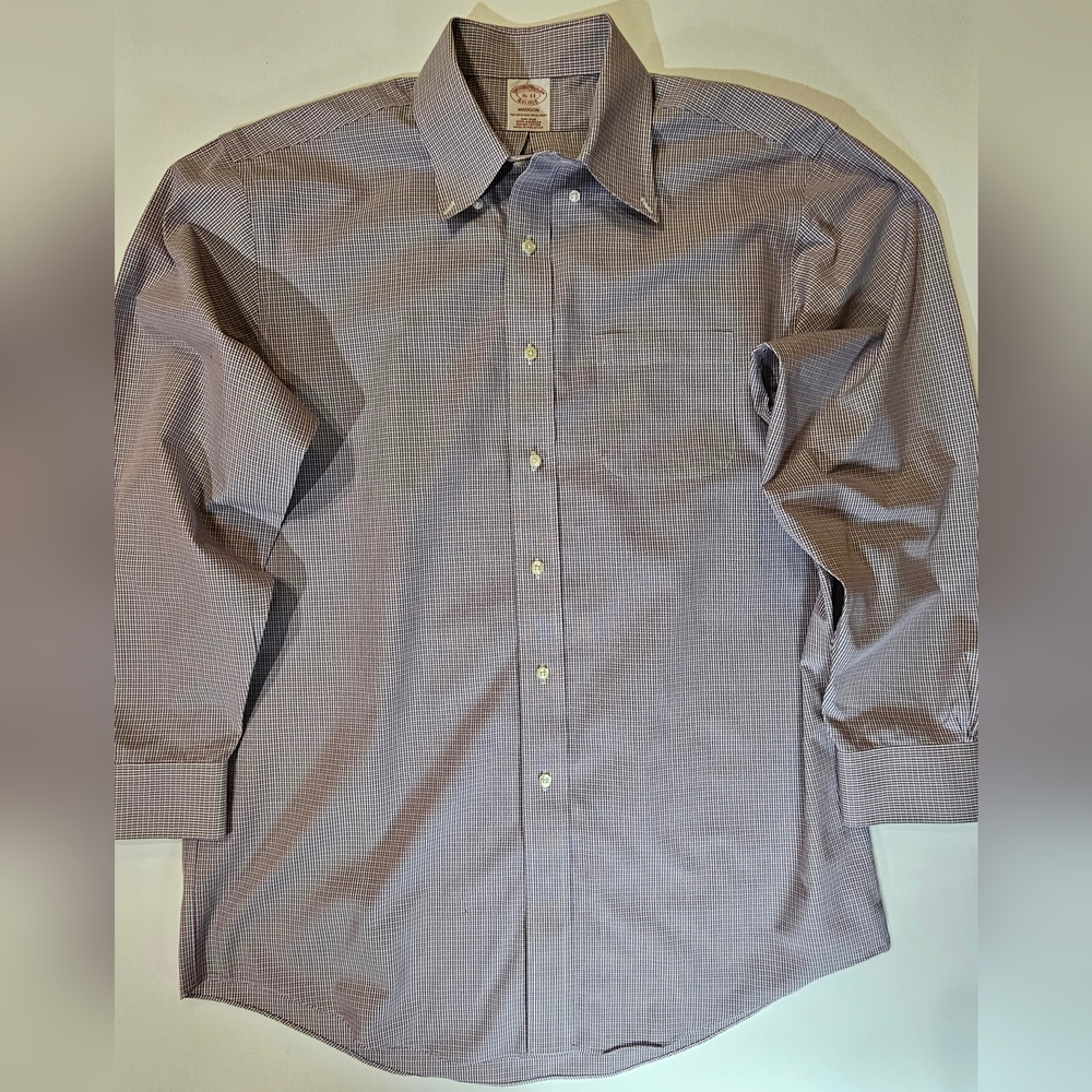 Brooks Brothers Mens‎ Dress Shirt 16/33 The Original Polo Designer Supima Cotton